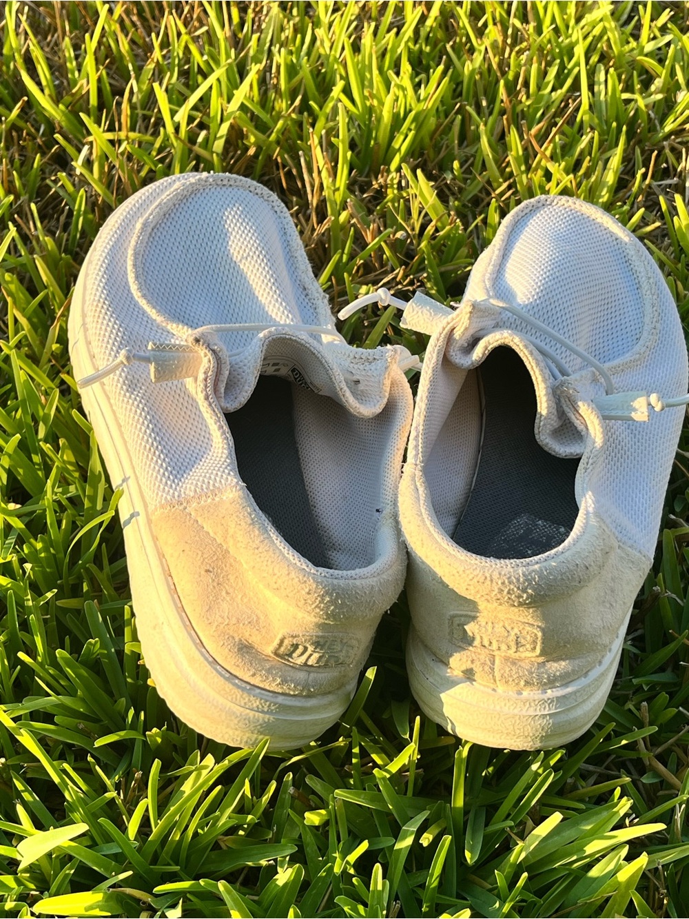 HeyDudes Slip-On Mesh Sneakers in White